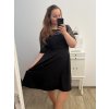 Elegantní šaty 3/4 rukáv dámské nadrozměr (XL/2XL/3XL ONE SIZE) ITALSKá MóDA IM423PALERMO/DUR