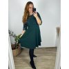 Elegantní šaty 3/4 rukáv dámské nadrozměr (XL/2XL/3XL ONE SIZE) ITALSKá MóDA IM423PALERMO/DUR
