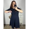 Elegantní šaty 3/4 rukáv dámské nadrozměr (XL/2XL/3XL ONE SIZE) ITALSKá MóDA IM423PALERMO/DUR