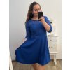 Elegantní šaty 3/4 rukáv dámské nadrozměr (XL/2XL/3XL ONE SIZE) ITALSKá MóDA IM423PALERMO/DUR