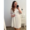 Elegantní šaty 3/4 rukáv dámské nadrozměr (XL/2XL/3XL ONE SIZE) ITALSKá MóDA IM423PALERMO/DUR