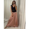 Sukně dlouhá satenová dámská (S/M ONE SIZE) ITALSKÁ MÓDA IMM23HG2507/DU