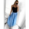 Sukně dlouhá satenová dámská (S/M ONE SIZE) ITALSKÁ MÓDA IMM23HG2507/DU