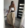 Sukně dlouhá satenová dámská (S/M ONE SIZE) ITALSKÁ MÓDA IMM23HG2507/DU