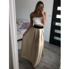 Sukně dlouhá satenová dámská (S/M ONE SIZE) ITALSKÁ MÓDA IMM23HG2507/DU