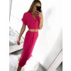 Šaty dlouhé letní s páskem krátký rukáv dámské (S/M ONE SIZE) ITALSKÁ MÓDA IMW235904/DU (Velikost S/M/L, Barva béžová)