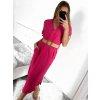 Šaty dlouhé letní s páskem krátký rukáv dámské (S/M ONE SIZE) ITALSKÁ MÓDA IMW235904/DU (Velikost S/M/L, Barva béžová)