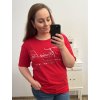 Tričko krátký rukáv dámská nadrozměr (XL/2XL/3XL ONE SIZE) ITALSKÁ MÓDA IM423066/DR