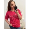 Tričko krátký rukáv dámská nadrozměr (XL/2XL/3XL ONE SIZE) ITALSKÁ MÓDA IM423066/DR