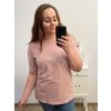 Tričko krátký rukáv dámská nadrozměr (XL/2XL/3XL ONE SIZE) ITALSKÁ MÓDA IM423066/DR
