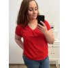 Tunika oversize krátký rukáv dámská  (L/XL/2XL ONE SIZE) ITALSKÁ MÓDA IMD22346/DR (Velikost L/XL, Barva bílá)