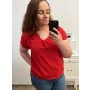 Tunika oversize krátký rukáv dámská  (L/XL/2XL ONE SIZE) ITALSKÁ MÓDA IMD22346/DR (Velikost L/XL, Barva bílá)