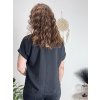 Tunika oversize krátký rukáv dámská  (L/XL/2XL ONE SIZE) ITALSKÁ MÓDA IMD22346/DR (Velikost L/XL, Barva bílá)