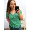 Tunika oversize krátký rukáv dámská  (L/XL/2XL ONE SIZE) ITALSKÁ MÓDA IMD22346/DR