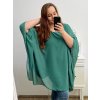 Tunika oversize krátký rukáv dámská nadrozměr (XL/2XL/3XL/4XL ONE SIZE) ITALSKÁ MÓDA IMBM23FATI/DU (Velikost 2XL/3XL, Barva bílá)