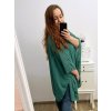 Tunika oversize krátký rukáv dámská nadrozměr (XL/2XL/3XL/4XL ONE SIZE) ITALSKÁ MÓDA IMBM23FATI/DU (Velikost 2XL/3XL, Barva bílá)