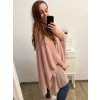 Tunika oversize krátký rukáv dámská nadrozměr (XL/2XL/3XL/4XL ONE SIZE) ITALSKÁ MÓDA IMBM23FATI/DU (Velikost 2XL/3XL, Barva bílá)