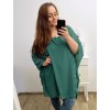 Tunika oversize krátký rukáv dámská nadrozměr (XL/2XL/3XL/4XL ONE SIZE) ITALSKÁ MÓDA IMBM23FATI/DU (Velikost 2XL/3XL, Barva bílá)