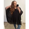 Tunika oversize krátký rukáv dámská nadrozměr (XL/2XL/3XL/4XL ONE SIZE) ITALSKÁ MÓDA IMBM23FATI/DU (Velikost 2XL/3XL, Barva bílá)