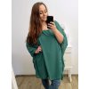 Tunika oversize krátký rukáv dámská nadrozměr (XL/2XL/3XL/4XL ONE SIZE) ITALSKÁ MÓDA IMBM23FATI/DU (Velikost 2XL/3XL, Barva bílá)