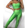 Souprava sportovní top a legíny dlouhé dámská (S/M ONE SIZE) ITALSKÁ MÓDA IMPLP2372755/DU (Velikost S/M/L, Barva Černá)