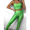 Souprava sportovní top a legíny dlouhé dámská (S/M ONE SIZE) ITALSKÁ MÓDA IMPLP2372755/DU (Velikost S/M/L, Barva Černá)