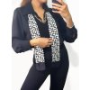Tunika/halenka košilová dlouhý rukáv dámská (S/M ONE SIZE) ITALSKÁ MÓDA IMPGM2323110/DU (Velikost S/M/L, Barva bílá)