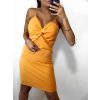 Šaty elegantní letní na ramínka dámské (S/M ONE SIZE) ITALSKÁ MÓDA IMWB23129/DU (Velikost S/M/L, Barva Černá)