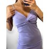 Šaty elegantní letní na ramínka dámské (S/M ONE SIZE) ITALSKÁ MÓDA IMWB23129/DU (Velikost S/M/L, Barva Černá)
