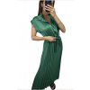 Šaty letní dlouhé košilové krátký rukáv dámské (S/M ONE SIZE) ITALSKÁ MÓDA IMM23U8991/DU (Velikost S/M/L, Barva růžová starorůžová)