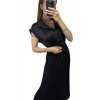Šaty letní dlouhé košilové krátký rukáv dámské (S/M ONE SIZE) ITALSKÁ MÓDA IMM23U8991/DU (Velikost S/M/L, Barva růžová starorůžová)