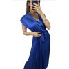 Šaty letní dlouhé košilové krátký rukáv dámské (S/M ONE SIZE) ITALSKÁ MÓDA IMM23U8991/DU (Velikost S/M/L, Barva růžová starorůžová)