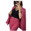 Souprava elegantní sako a kalhoty dámská (S/M ONE SIZE) ITALSKÁ MÓDA IMWB23027/DU (Velikost S/M/L, Barva Černá)