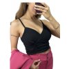Souprava elegantní sako a kalhoty dámská (S/M ONE SIZE) ITALSKÁ MÓDA IMWB23027/DU (Velikost S/M/L, Barva Černá)