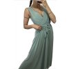 Šaty dlouhé společenské na ramínka dámské (S/M ONE SIZE) ITALSKÁ MÓDA IMM235602/DU (Velikost S/M/L, Barva béžová)