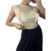 Body elegantní krajkové bez rukávů dámské (S/M ONE SIZE) ITALSKÁ MÓDA IMM23ZO2652/DU