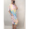 Šaty krátký rukáv dámské nadrozměr (XL/2XL/3XL ONE SIZE) POLSKÁ MÓDA PMLT22LOLITA