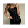 Tílko saténové letní s krajkou dámské (S/M/L ONE SIZE) ITALSKÁ MÓDA IM421321 (Velikost S/M/L, Barva tmavě béžová)