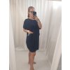 šaty oversize krátký rukáv dámská (XXL/5XL ONE SIZE) ITALSKá MóDA IM4211207/DR (Velikost 2XL-5XL, Barva Černá)