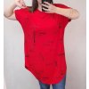 Tunika oversize krátký rukáv dámské (XL/2XL ONE SIZE) ITALSKÁ MÓDA IM422361/DR (Velikost XL/2XL, Barva Černá)