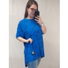 Tunika oversize krátký rukáv dámské (3XL/4XL ONE SIZE) ITALSKÁ MÓDA IM422SMILE/DR