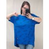 Tunika oversize krátký rukáv dámské (3XL/4XL ONE SIZE) ITALSKÁ MÓDA IM422SMILE/DR