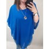 Tunika oversize šifon krátký rukáv dámské nadrozměr (L/XL/2XL) ITALSKÁ MÓDA IM422CYRKL/DR