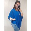Tunika oversize šifon krátký rukáv dámské nadrozměr (L/XL/2XL) ITALSKÁ MÓDA IM422CYRKL/DR