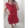 Šaty letní s kabelkou bez rukávu dámské (L/XL ONE SIZE) ITALSKá MóDA IM422680/DR (Velikost S/M/L, Barva červená)