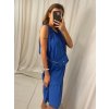 Šaty letní s kabelkou bez rukávu dámské (L/XL ONE SIZE) ITALSKá MóDA IM422680/DR (Velikost S/M/L, Barva červená)