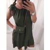Šaty letní s kabelkou bez rukávu dámské (L/XL ONE SIZE) ITALSKá MóDA IM422680/DR (Velikost S/M/L, Barva červená)