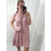 Šaty letní s kabelkou bez rukávu dámské (L/XL ONE SIZE) ITALSKá MóDA IM422680/DR (Velikost S/M/L, Barva červená)