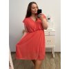 Šaty krátký rukáv dámské nadrozměr (XL/2XL/3XL ONE SIZE) ITALSKá MóDA IM423ANTONIA/DU