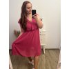 Šaty krátký rukáv dámské nadrozměr (XL/2XL/3XL ONE SIZE) ITALSKá MóDA IM423ANTONIA/DU (Velikost 2XL/3XL, Barva bílá)